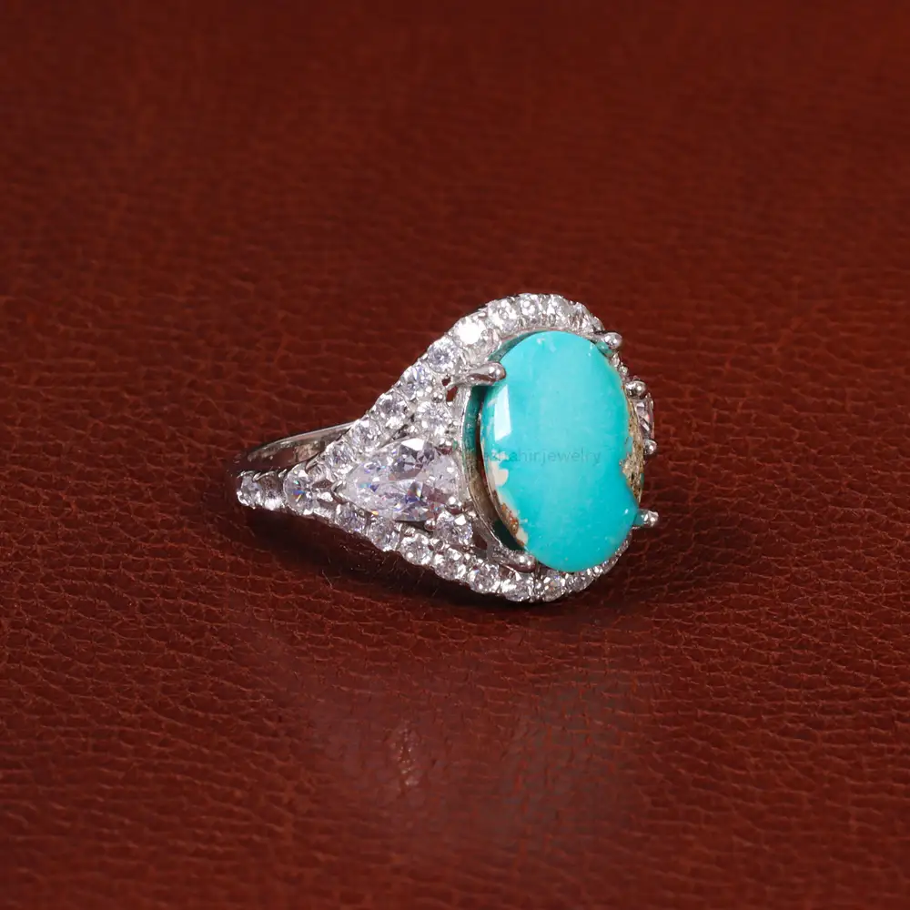 انگشتر فیروزه شجری زنانه کد 28420