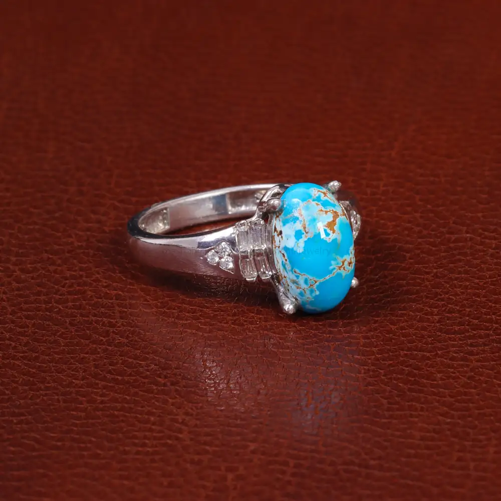 انگشتر فیروزه شجری زنانه کد 28424