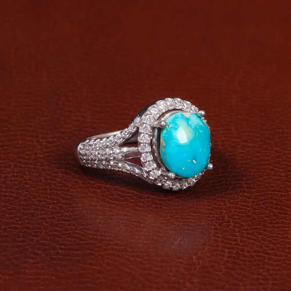 انگشتر فیروزه شجری زنانه کد 28439