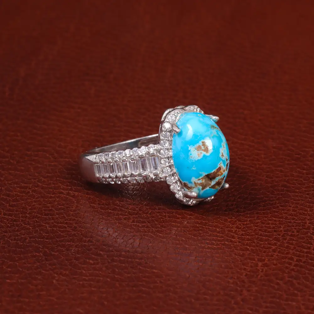 انگشتر فیروزه شجری زنانه کد 28447