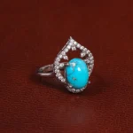 انگشتر فیروزه شجری زنانه کد 28458