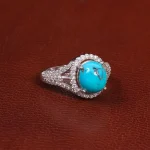 انگشتر فیروزه شجری زنانه کد 28462