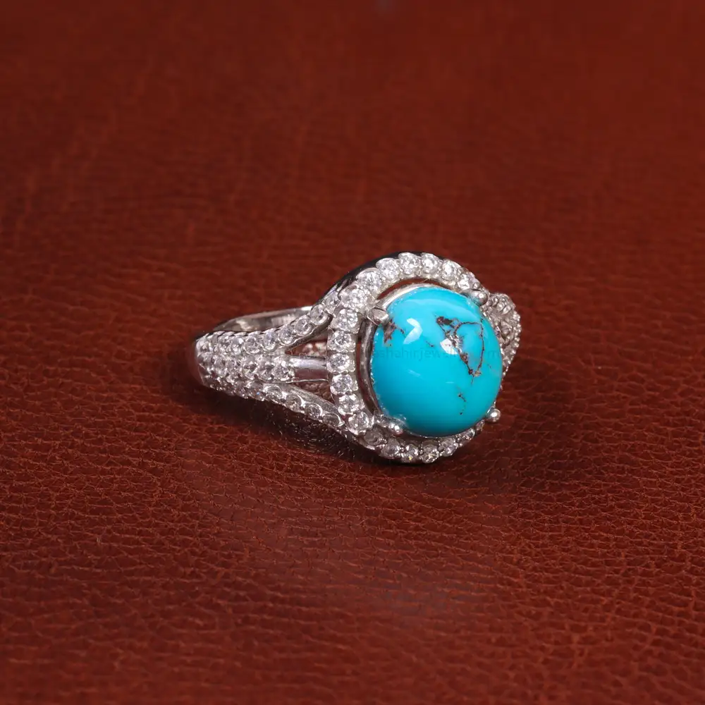 انگشتر فیروزه شجری زنانه کد 28462