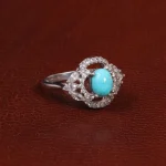 انگشتر فیروزه شجری زنانه کد 28470