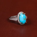 انگشتر فیروزه شجری زنانه کد 28497