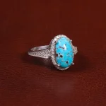 انگشتر فیروزه شجری زنانه کد 28507