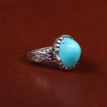 انگشتر فیروزه شجری مردانه کد 28539