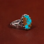 انگشتر فیروزه شجری مردانه کد 28545