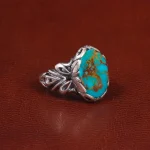 انگشتر فیروزه شجری مردانه کد 28546