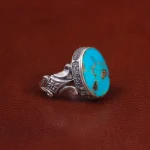 انگشتر فیروزه شجری مردانه کد 28551