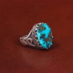 انگشتر فیروزه شجری مردانه کد 28556