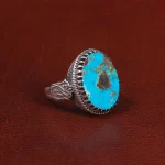 انگشتر فیروزه شجری مردانه کد 28557