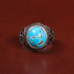 انگشتر فیروزه شجری مردانه کد 27803
