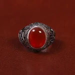 انگشتر عقیق مردانه کد 27820