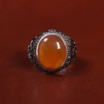 انگشتر عقیق مردانه کد 27821