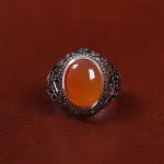 انگشتر عقیق مردانه کد 27822