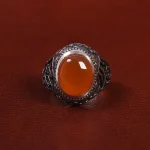 انگشتر عقیق مردانه کد 27823