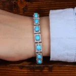 دستبند فیروزه زنانه کد 27948