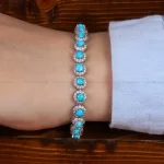 دستبند فیروزه زنانه کد 27952