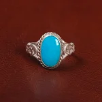 انگشتر فیروزه عجمی مردانه کد 27983