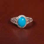 انگشتر فیروزه عجمی مردانه کد 27984