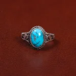 انگشتر فیروزه شجری مردانه کد 28026