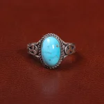 انگشتر فیروزه شجری مردانه کد 28027