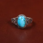 انگشتر فیروزه شجری مردانه کد 28042