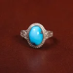 انگشتر فیروزه عجمی مردانه کد 28044