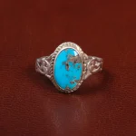 انگشتر فیروزه شجری مردانه کد 28045