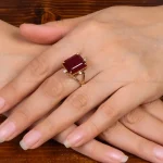 انگشتر یاقوت سرخ زنانه کد 28058
