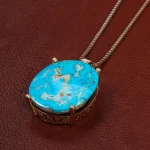 گردنبند فیروزه زنانه کد 28065