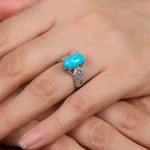 انگشتر فیروزه شجری زنانه کد 28414
