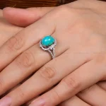 انگشتر فیروزه شجری زنانه کد 28418