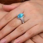 انگشتر فیروزه شجری زنانه کد 28419