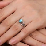 انگشتر فیروزه شجری زنانه کد 28427