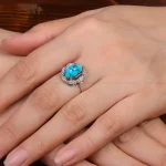 انگشتر فیروزه شجری زنانه کد 28428