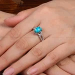 انگشتر فیروزه شجری زنانه کد 28429