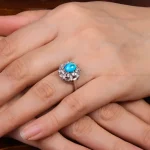 انگشتر فیروزه شجری زنانه کد 28432