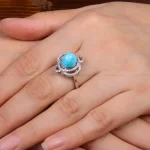 انگشتر فیروزه شجری زنانه کد 28434