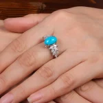 انگشتر فیروزه شجری زنانه کد 28438