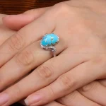انگشتر فیروزه شجری زنانه کد 28440