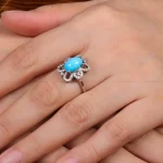 انگشتر فیروزه شجری زنانه کد 28441