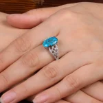 انگشتر فیروزه شجری زنانه کد 28442