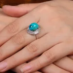 انگشتر فیروزه شجری زنانه کد 28444