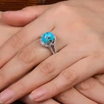 انگشتر فیروزه شجری زنانه کد 28445