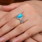 انگشتر فیروزه شجری زنانه کد 28447