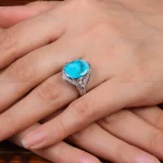 انگشتر فیروزه شجری زنانه کد 28451