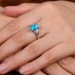 انگشتر فیروزه شجری زنانه کد 28454