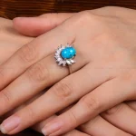 انگشتر فیروزه شجری زنانه کد 28455
